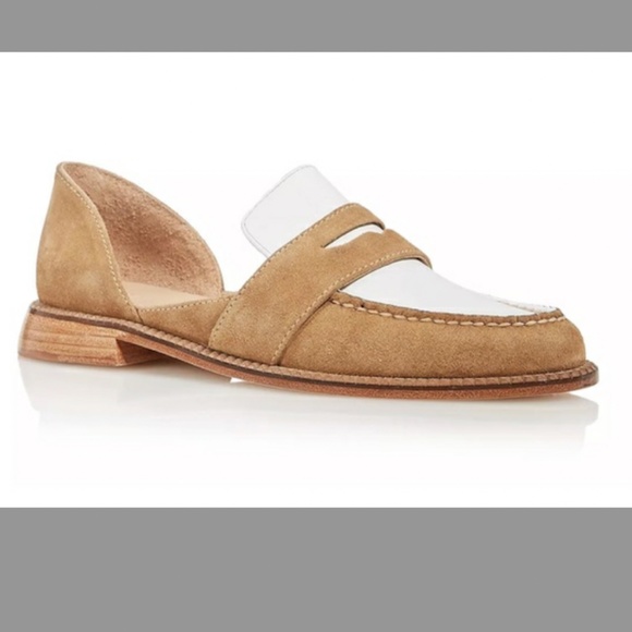 Freda Salvador Shoes - Freda Salvador Brown & White Loafer (fits 8.5)